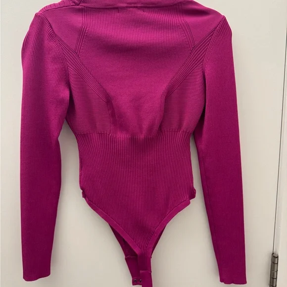 Steve Madden Fuchsia Ribbed Top - Picture 5 of 5